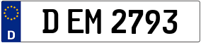 Trailer License Plate